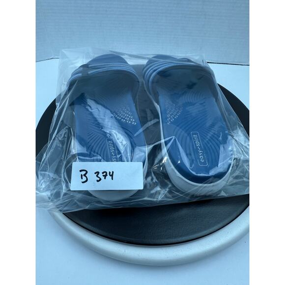 Easy Spirit Women's Size 9 Blue Wisher 2 Strappy Slide Slip On Comfort Sandals - Picture 14 of 14